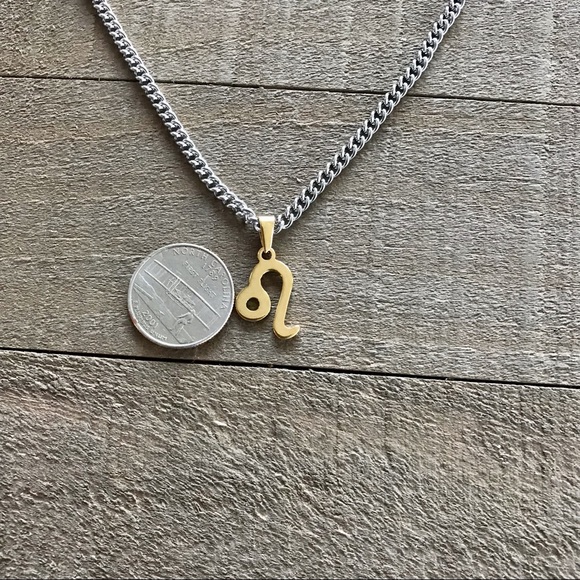 🆕 Leo Zodiac Sign Pendant Necklace Stainless Steel - Picture 3 of 5